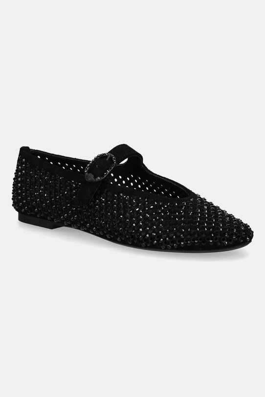 Kurt Geiger London balerini din piele intoarsa Mayfair Ballet Flat negru 2656300209.BLACK