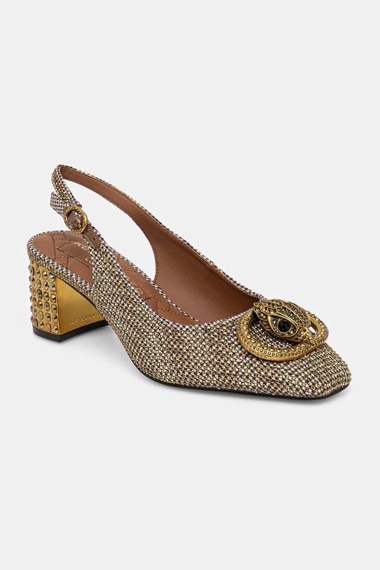 Salonke Kurt Geiger London Chelsea Block Slingback široka potpetica bež 3415040609.BEIGE