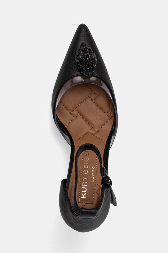 Kurt Geiger London pantofi cu toc Belgravia Vinyl High negru 3955700999.BLACK