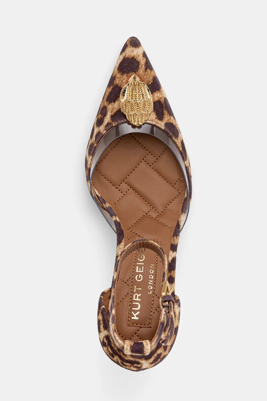 Lodičky Kurt Geiger London Belgravia Vinyl High béžová 3955739999.BROWN