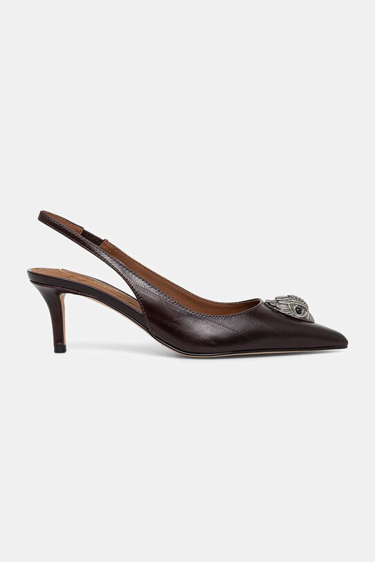 Kurt Geiger London pantofi cu toc Belgravia Sling Back 9786930119.BROWN maro SS25