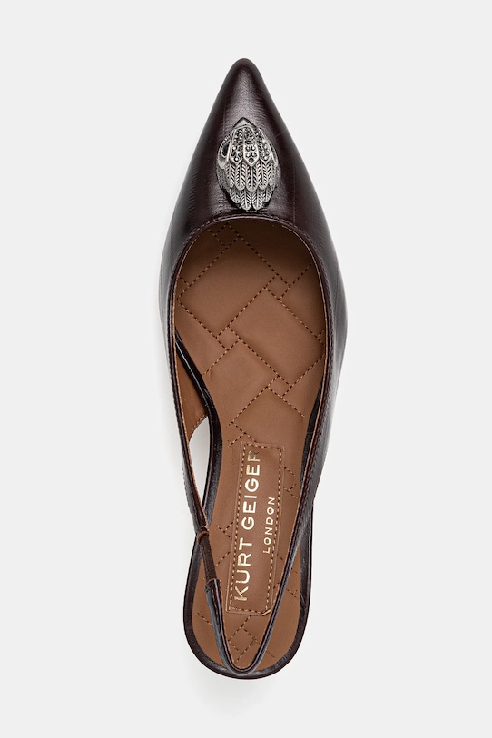 Visoke pete Kurt Geiger London Belgravia Sling Back rjava 9786930119.BROWN