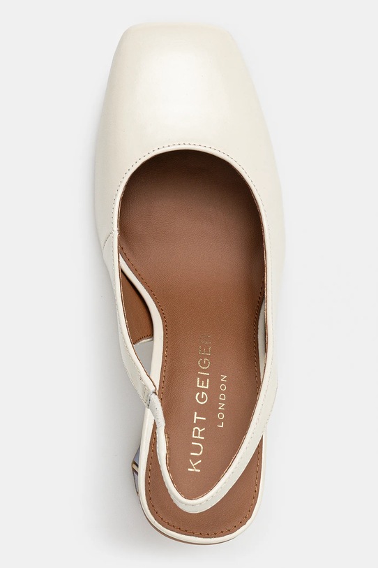 Salonke Kurt Geiger London Perspex Heel Sling bež 3968541309.BONE