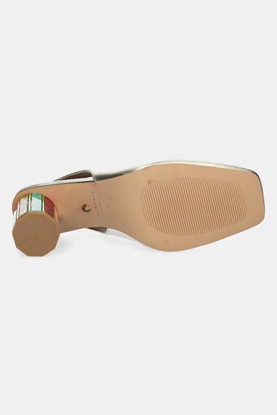 Kožené lodičky Kurt Geiger London Perspex Heel Sling 3968561109.GOLD zlatá