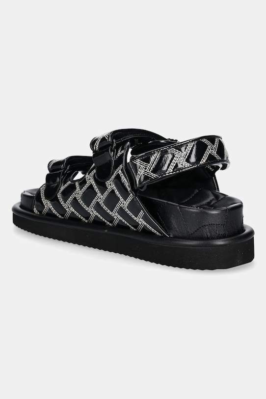Boty Kožené sandály Kurt Geiger London Orson 3469600309.BLACK černá