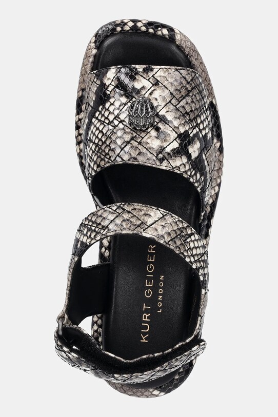 Kurt Geiger London sandale de piele Onyx Flatform bej 3940639719.BROWN