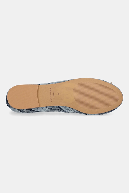 Baleríny Kurt Geiger London Eagle Ballerina 9790688669.DENIM modrá