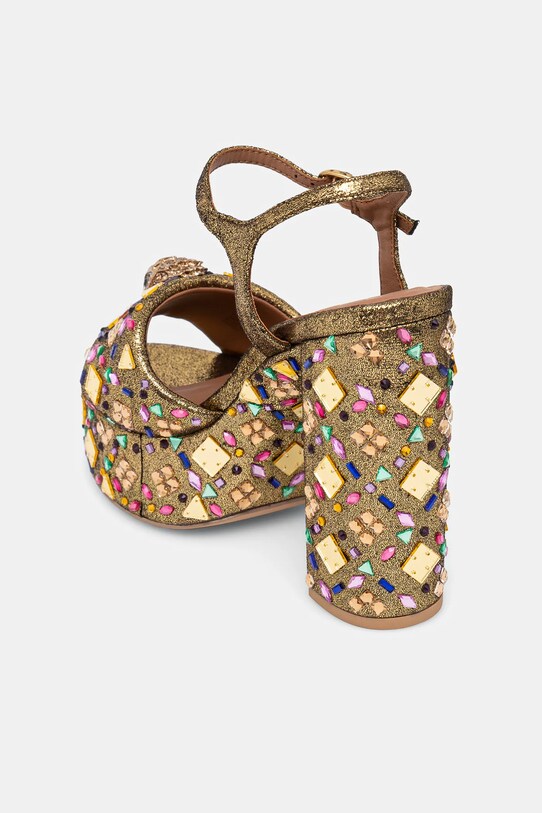 Încălțăminte Kurt Geiger London sandale Kensington Platform Sandal 9798866609.GOLD aur