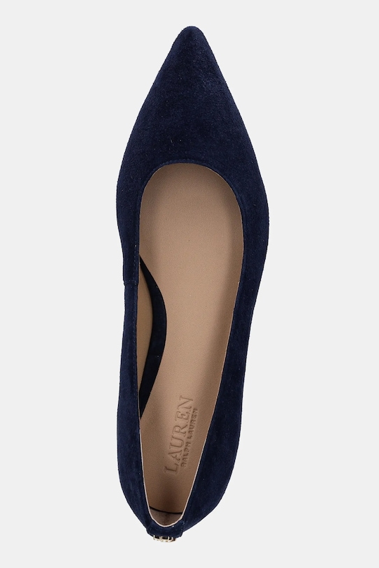 Semišové baleríny Lauren Ralph Lauren Londyn námořnická modř 802871265006.410