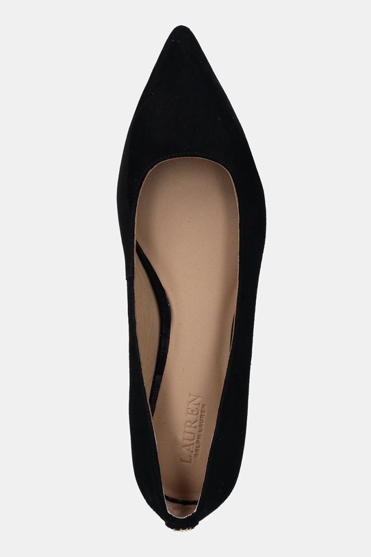 Semišové baleríny Lauren Ralph Lauren Londyn černá 802871265008.001