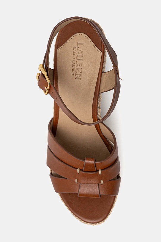 Шкіряні сандалі Lauren Ralph Lauren Soffia Espdr 802953961001.200 коричневий