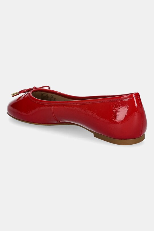 Obuwie Lauren Ralph Lauren baleriny skórzane Jayna 802956765002.600 czerwony