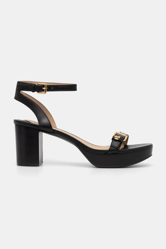 Шкіряні сандалі Lauren Ralph Lauren Melissah 802959162001.001 чорний SS25
