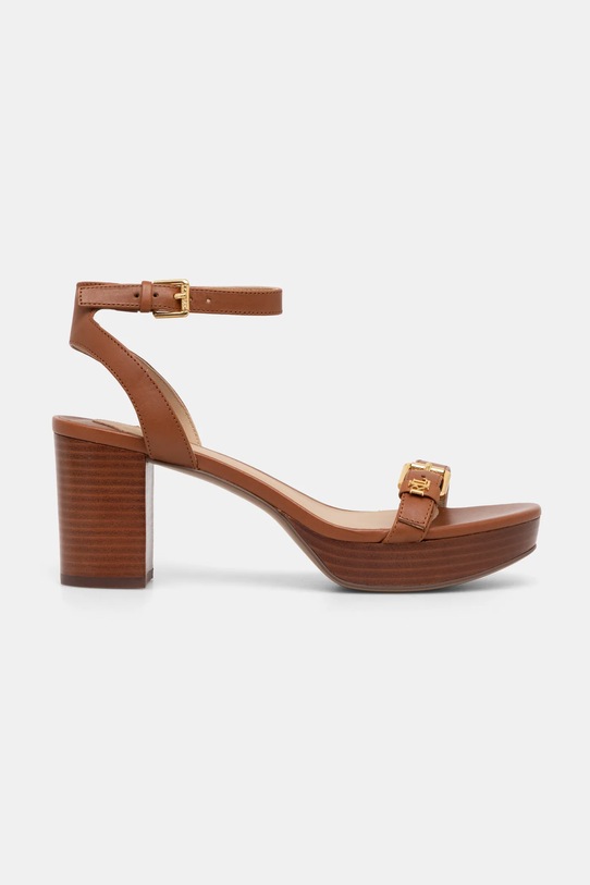 Кожени сандали Lauren Ralph Lauren Melissah 802959162002.200 кафяв SS25