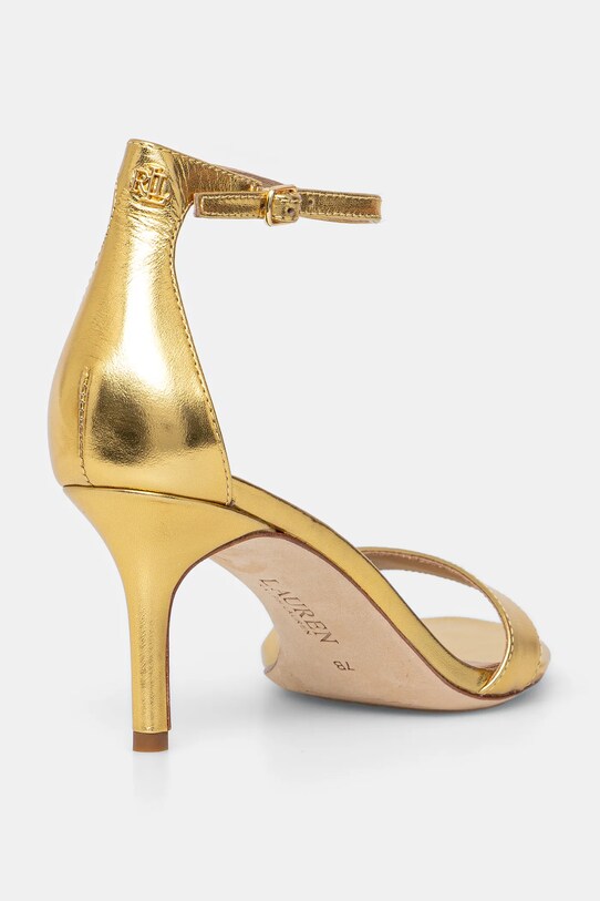 Cipők Lauren Ralph Lauren bőr szandál Allie Mid 802978207001.710 arany