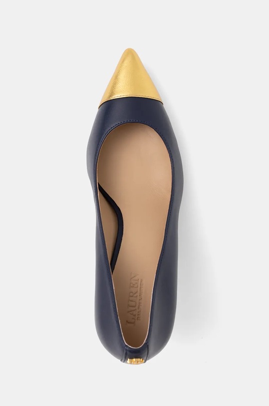 Kožené lodičky Lauren Ralph Lauren Lanette Cap3 námořnická modř 802978206001.400