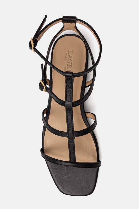Lauren Ralph Lauren sandały skórzane Everley Gldr 802959977001.001 czarny