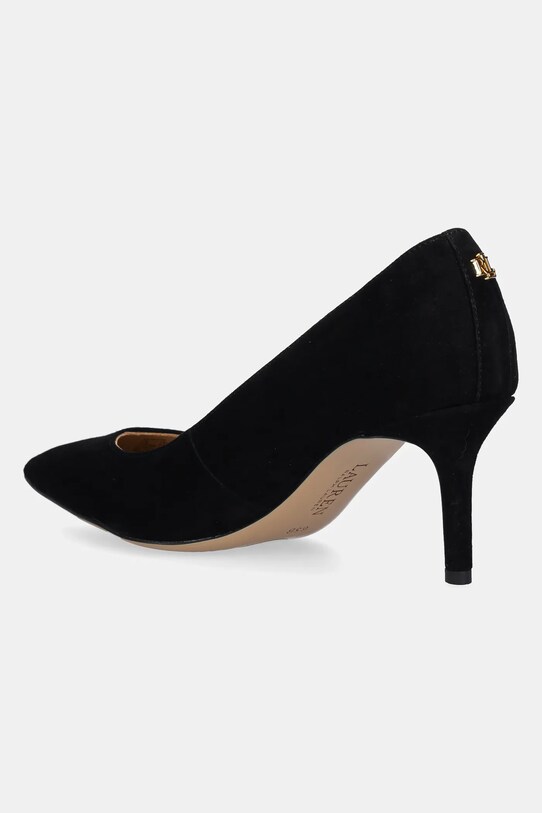 Cipők Lauren Ralph Lauren velúr magassarkú cipő Lanette 802962173001.001 fekete