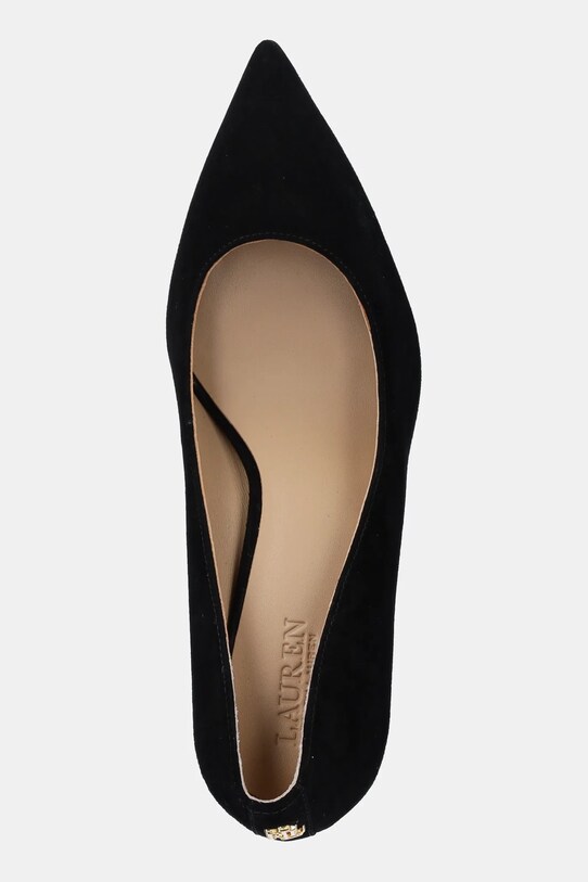 Lauren Ralph Lauren velúr magassarkú cipő Lanette fekete 802962173001.001