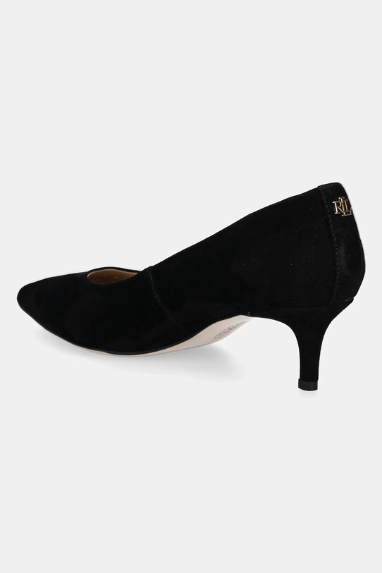 Încălțăminte Lauren Ralph Lauren tocuri din piele intoarsa Adrienne 802962174001.001 negru