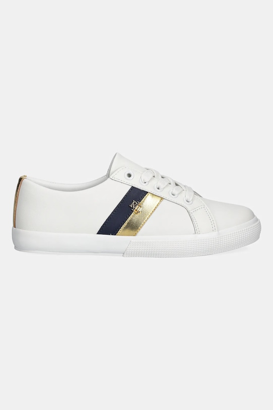 Kožené tenisky Lauren Ralph Lauren Janson II 802942784002.100 biela SS25