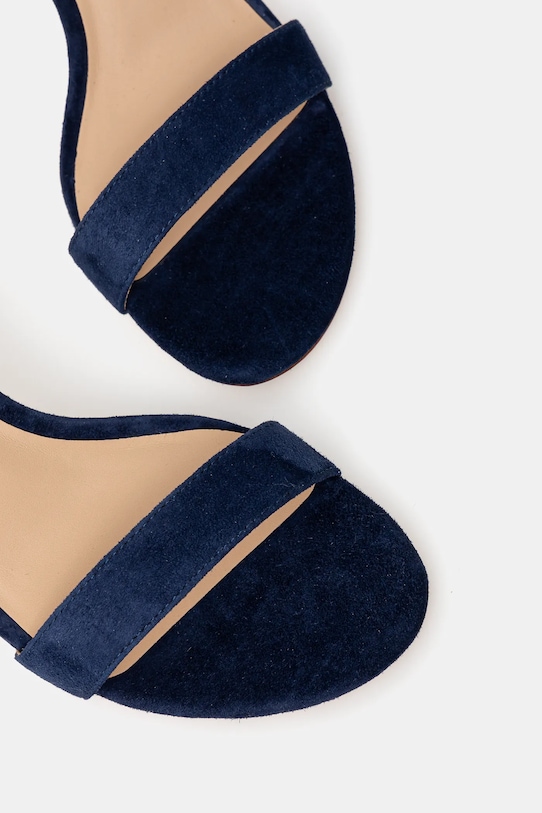 Πέδιλα σουέτ Lauren Ralph Lauren Allie Mid σκούρο μπλε 802959175002.410