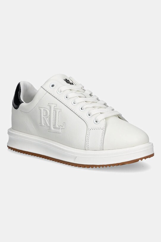 Lauren Ralph Lauren sneakers din piele Ainsley plată alb 802959226001.100