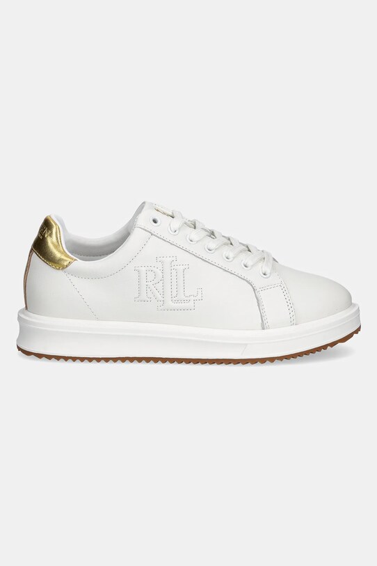 Lauren Ralph Lauren sneakersy skórzane Ainsley 802978213001.100 biały SS25