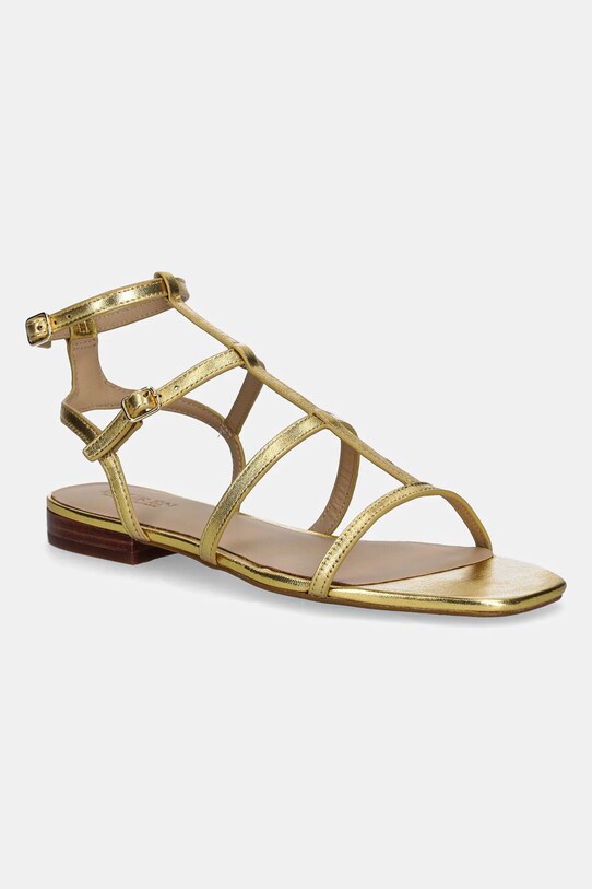 Δερμάτινα σανδάλια Lauren Ralph Lauren Everley Gldr φλατ χρυσαφί 802978208001.710