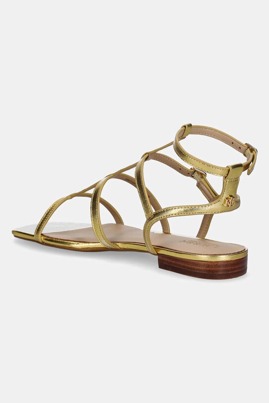 Παπούτσια Δερμάτινα σανδάλια Lauren Ralph Lauren Everley Gldr 802978208001.710 χρυσαφί