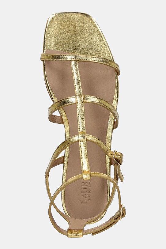 Δερμάτινα σανδάλια Lauren Ralph Lauren Everley Gldr χρυσαφί 802978208001.710