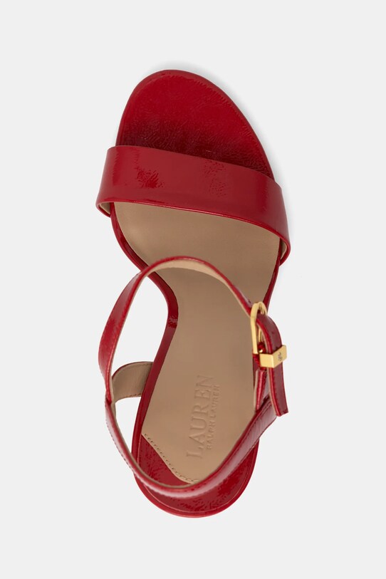 Lauren Ralph Lauren sandały skórzane Gwen czerwony 802962180002.600