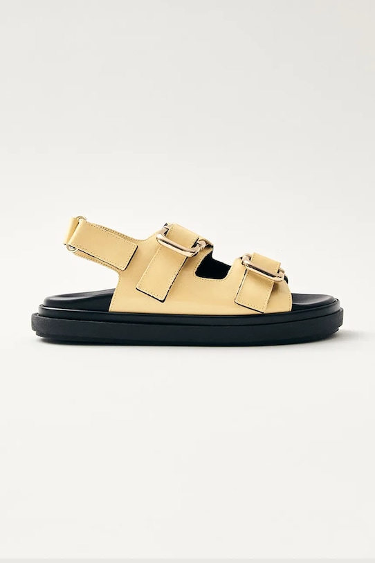 Alohas sandale de piele Harper platformă galben S100731.02