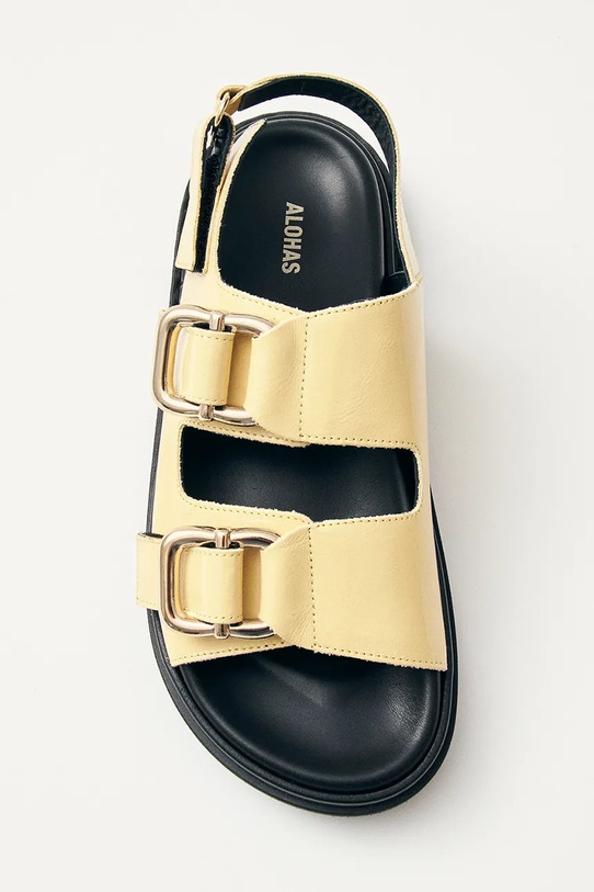 Alohas sandale de piele Harper S100731.02 galben