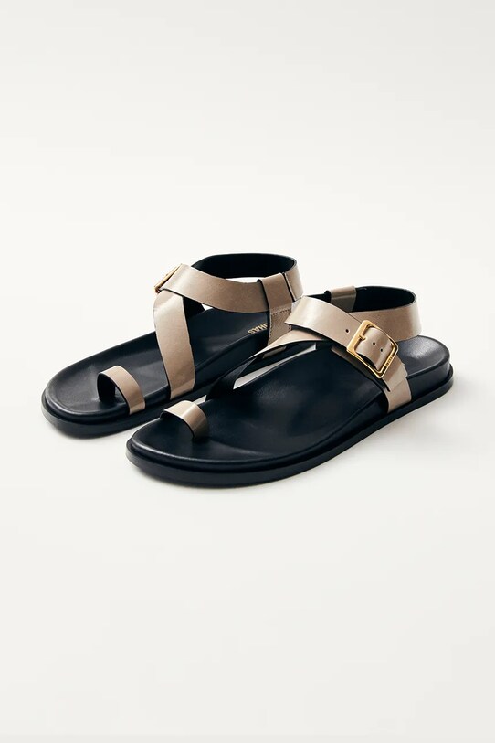 Încălțăminte Alohas sandale de piele Siren S100740.02 bej