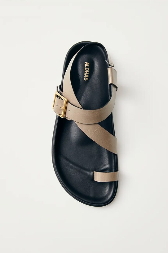 Alohas sandale de piele Siren S100740.02 bej