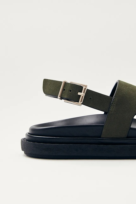 Alohas sandały zamszowe Lorelei S100748.01 zielony SS25