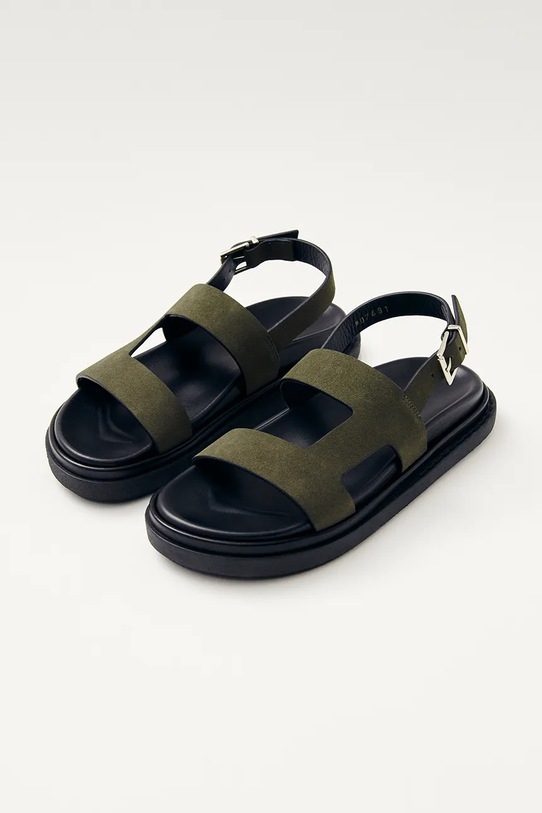 Alohas sandały zamszowe Lorelei zielony S100748.01