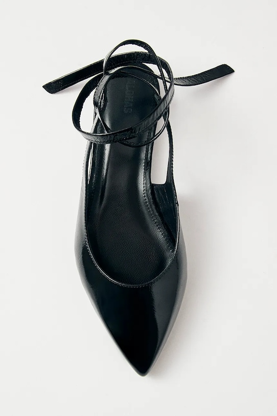 Obuwie Alohas baleriny skórzane Ribbon S100773.02 czarny