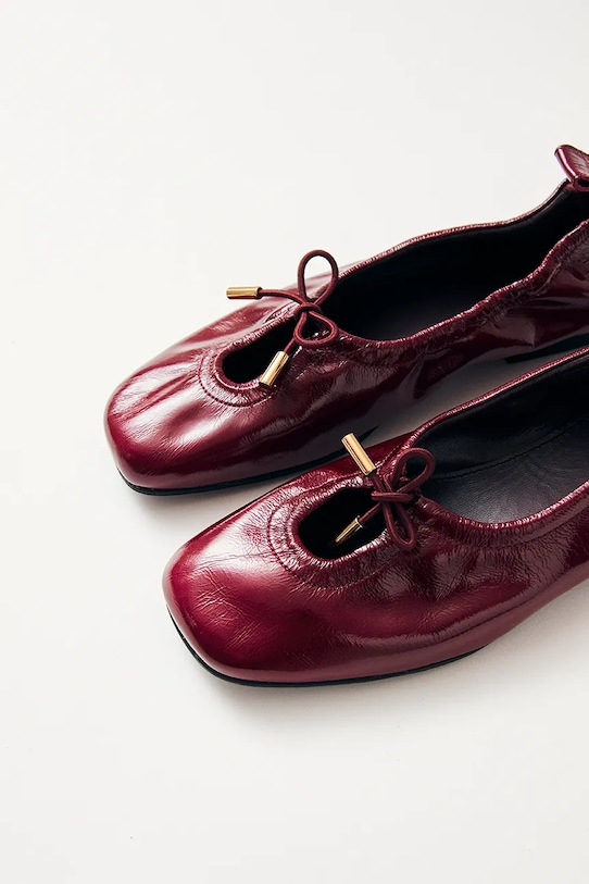 Obuća Kožne balerinke Alohas Rosalind S100776.02 bordo