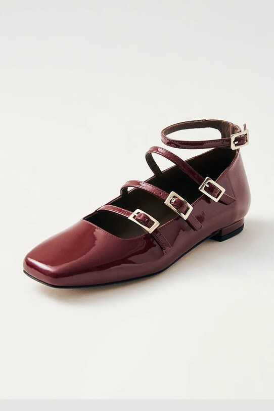 Alohas balerini de piele Luke burgundia S100056.03