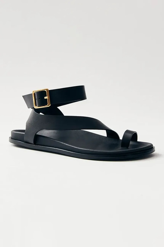 Kožené sandále Alohas Myles S100617.01 čierna SS25