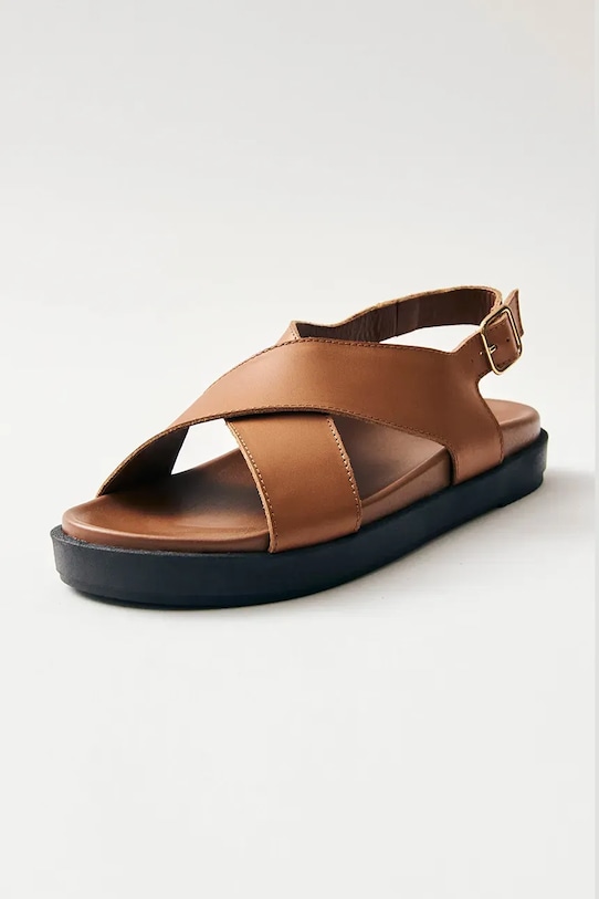 Încălțăminte Alohas sandale de piele Nico S100621.04 maro