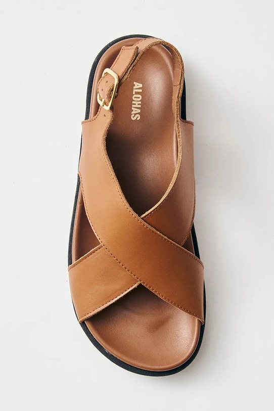 Alohas sandale de piele Nico maro S100621.04