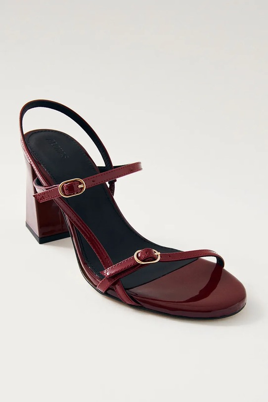 Alohas sandale de piele Elyn S100703.01 burgundia SS25