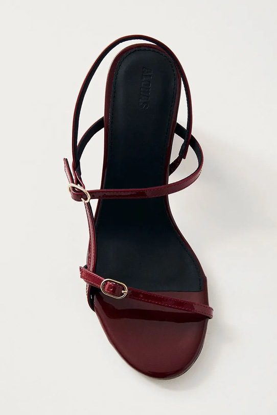 Alohas sandale de piele Elyn S100703.01 burgundia