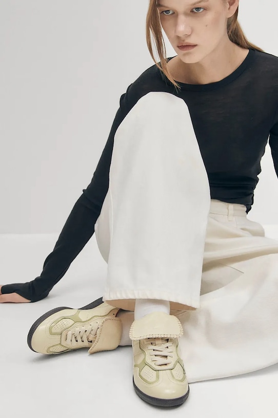 Alohas sneakersy skórzane Tb.490 S100829.02 beżowy
