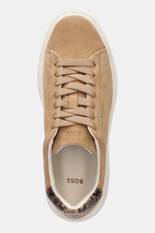 Semišové tenisky BOSS Amber béžová 50536263.260