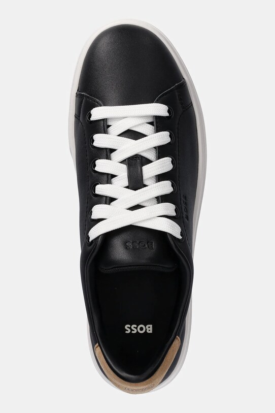 BOSS sneakersy skórzane Kieran czarny 50536393.001