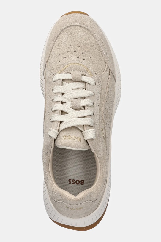 BOSS sneakers din piele intoarsă TTNMEVO bej 50536421.057